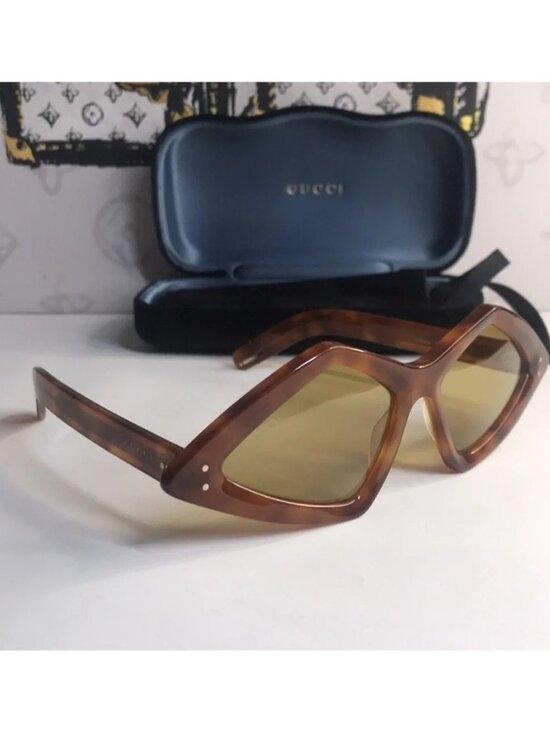New Authentic Gucci Havana Stylish Brown Sunglasses GG0496S 002 main image 8